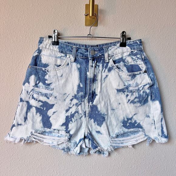 BP Nordstrom Bleached Distressed High Rise Denim Cutoff Shorts Size 29 - Picture 2 of 6